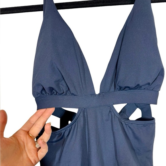 Anthropologie Seafolly Active Halter Cutout One-Piece Bathing Suit AU14/US10 - Picture 7 of 12